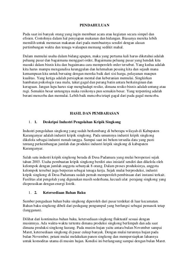 makalah business plan keripik singkong makalah business plan keripik singkong